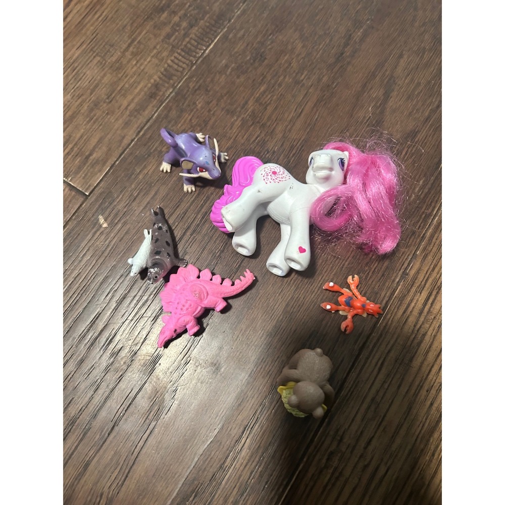Vintage Toy Lot My Little Pony G3 Tomy Pokemon Rattata Teddy Beddy Bear Figures